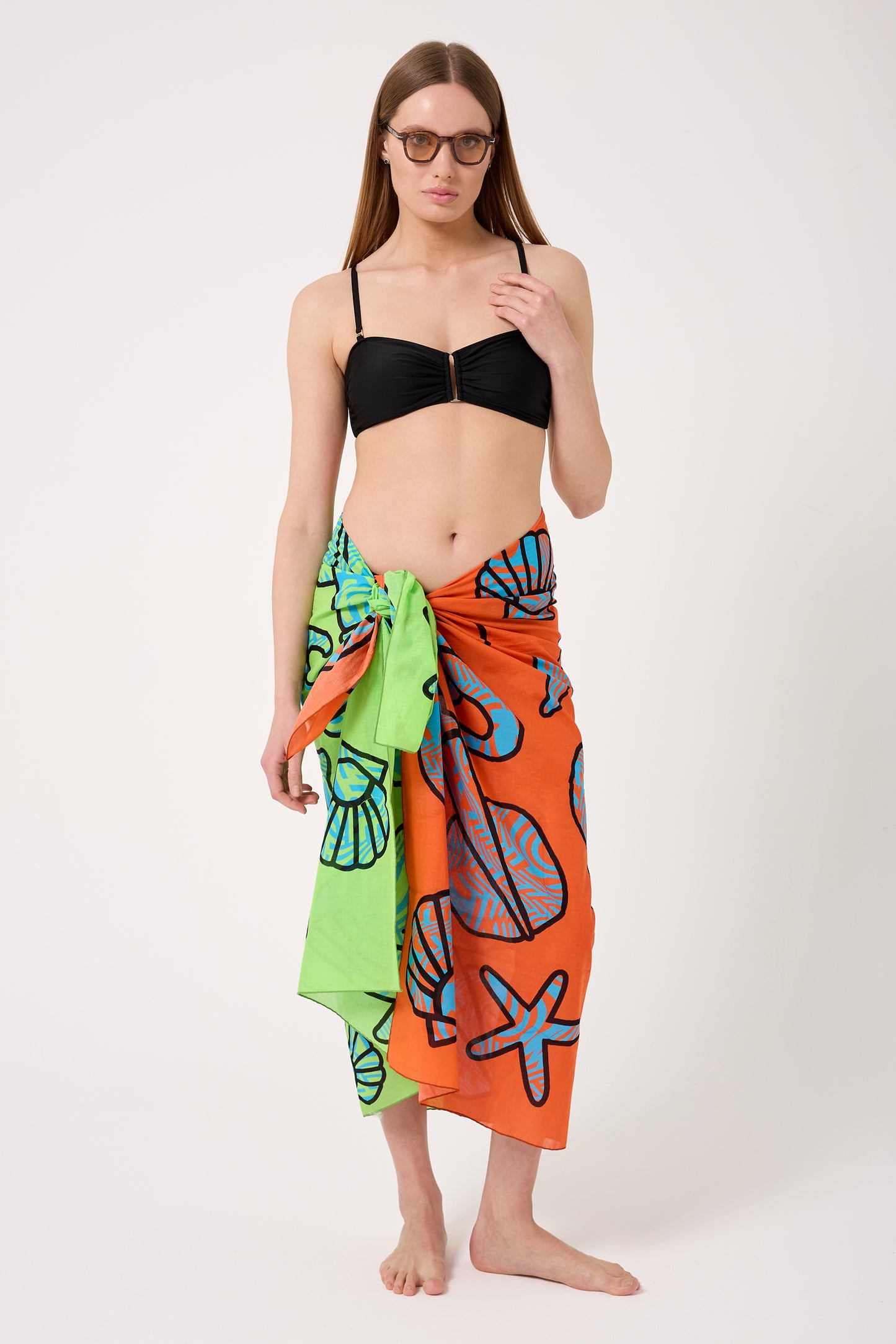 Coral %100 Cotton Pareo