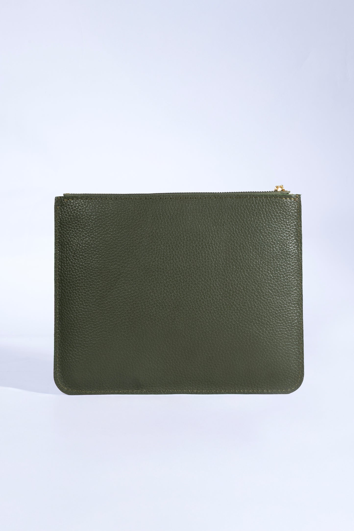 Nia Hakiki Deri Clutch Çanta - Haki