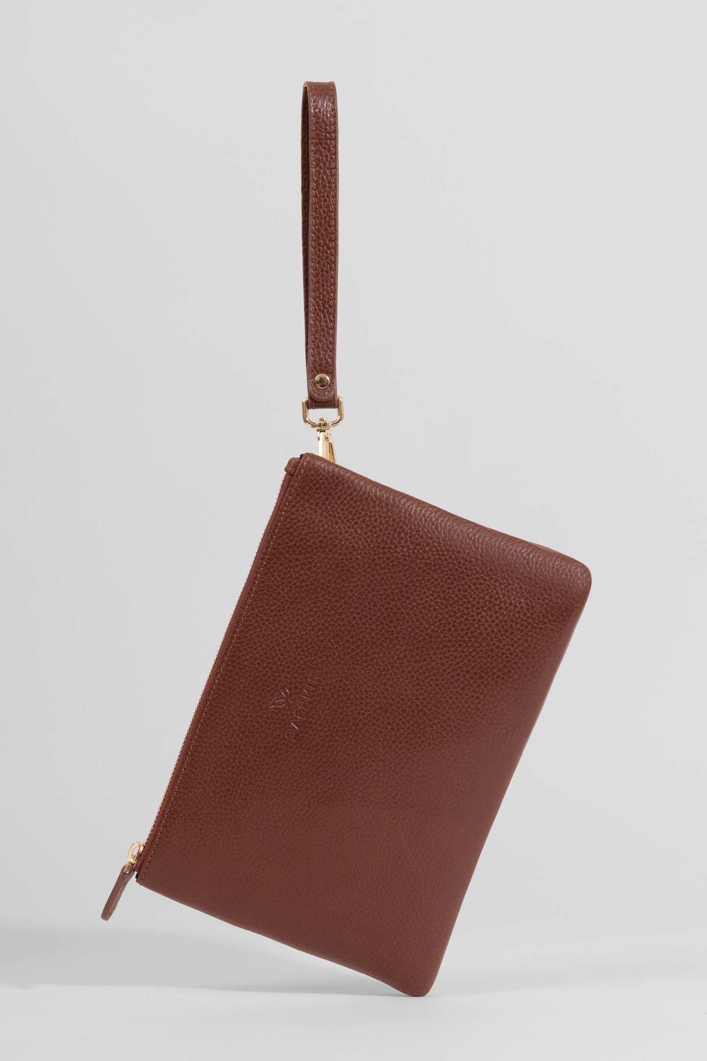 Carry Clutch - Kadın Hakiki Deri Omuz Askılı Taba Portföy/Çapraz Çanta