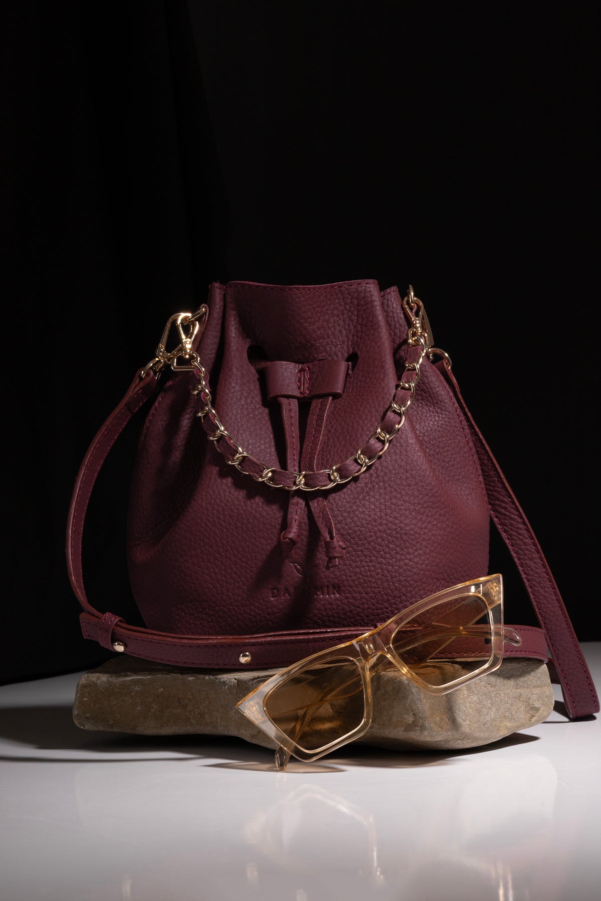 Sorellina Mini Bucket – Burgundy, image 7