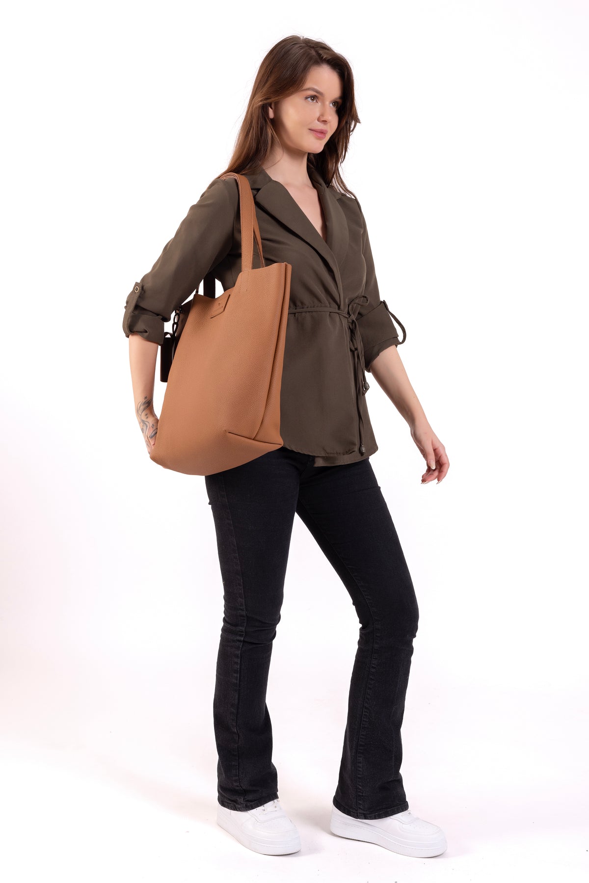 Daphne Tote Large – Tan, image 2