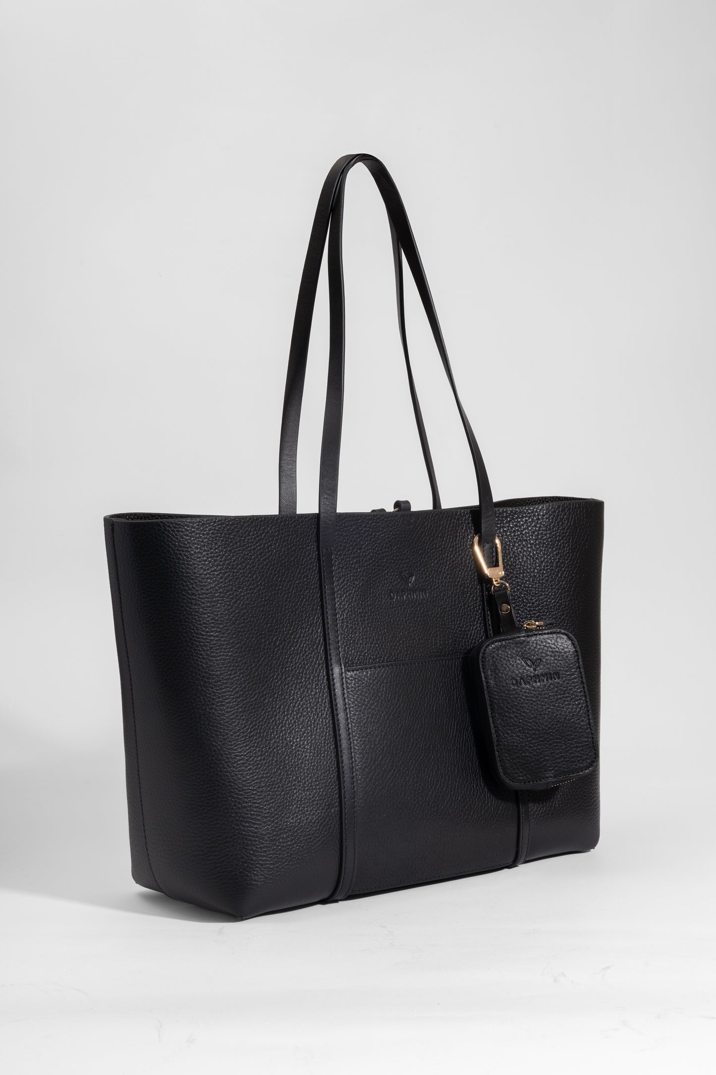 Duo Kadın Hakiki Deri Reversible Çift Taraflı Tote Çanta Kahverengi & Siyah