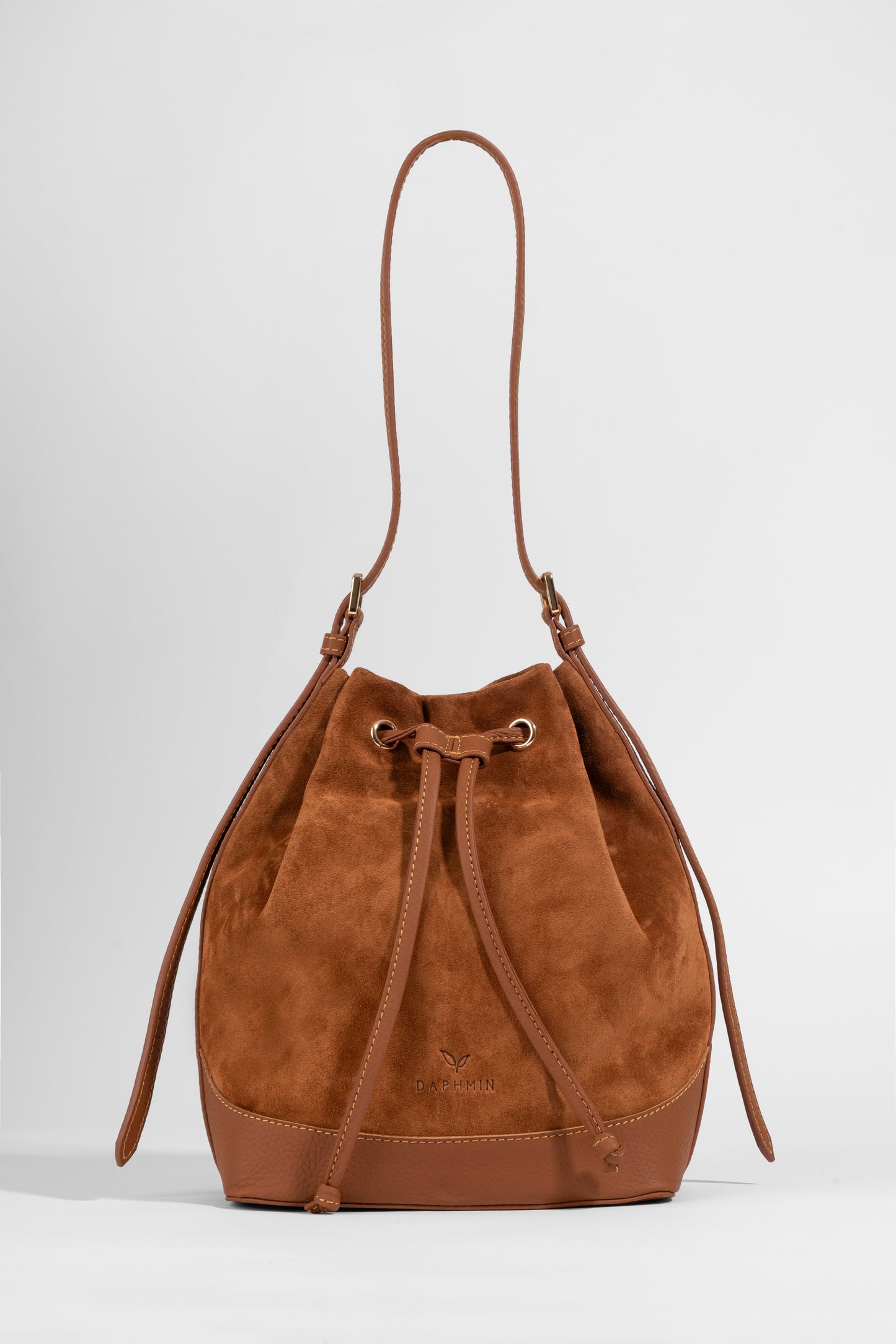 Sorella Suede Bucket – Taba Süet Kadın Omuz Çantası