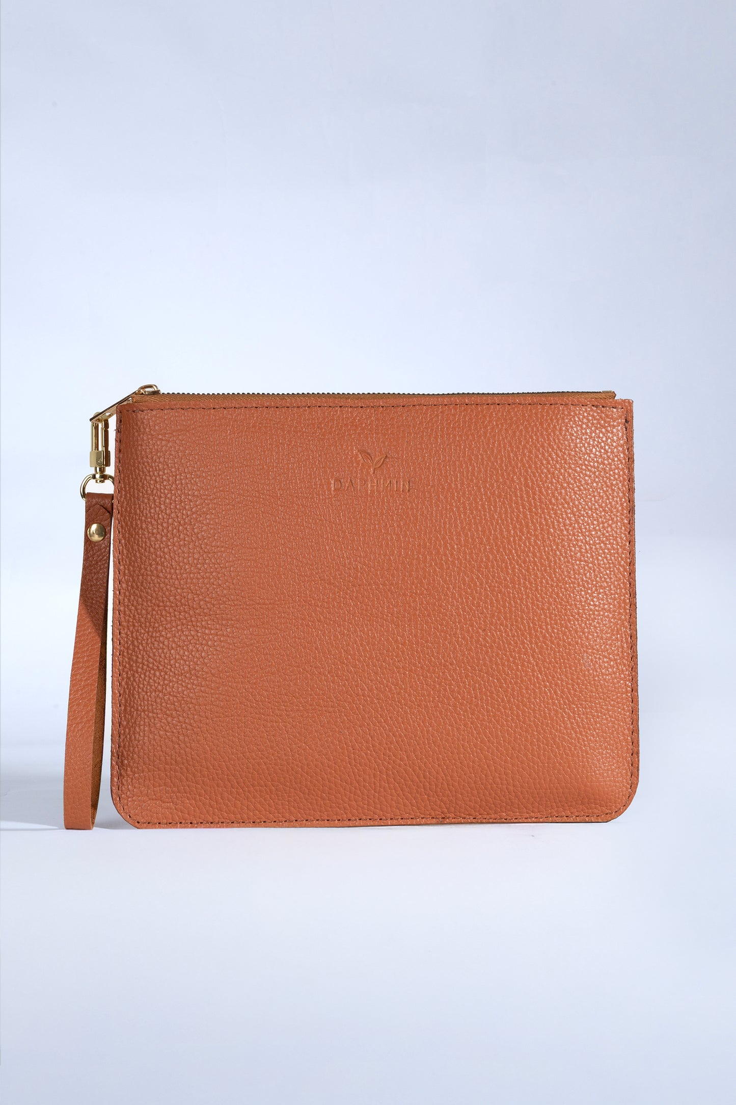 Nia Hakiki Deri Clutch Çanta - Taba