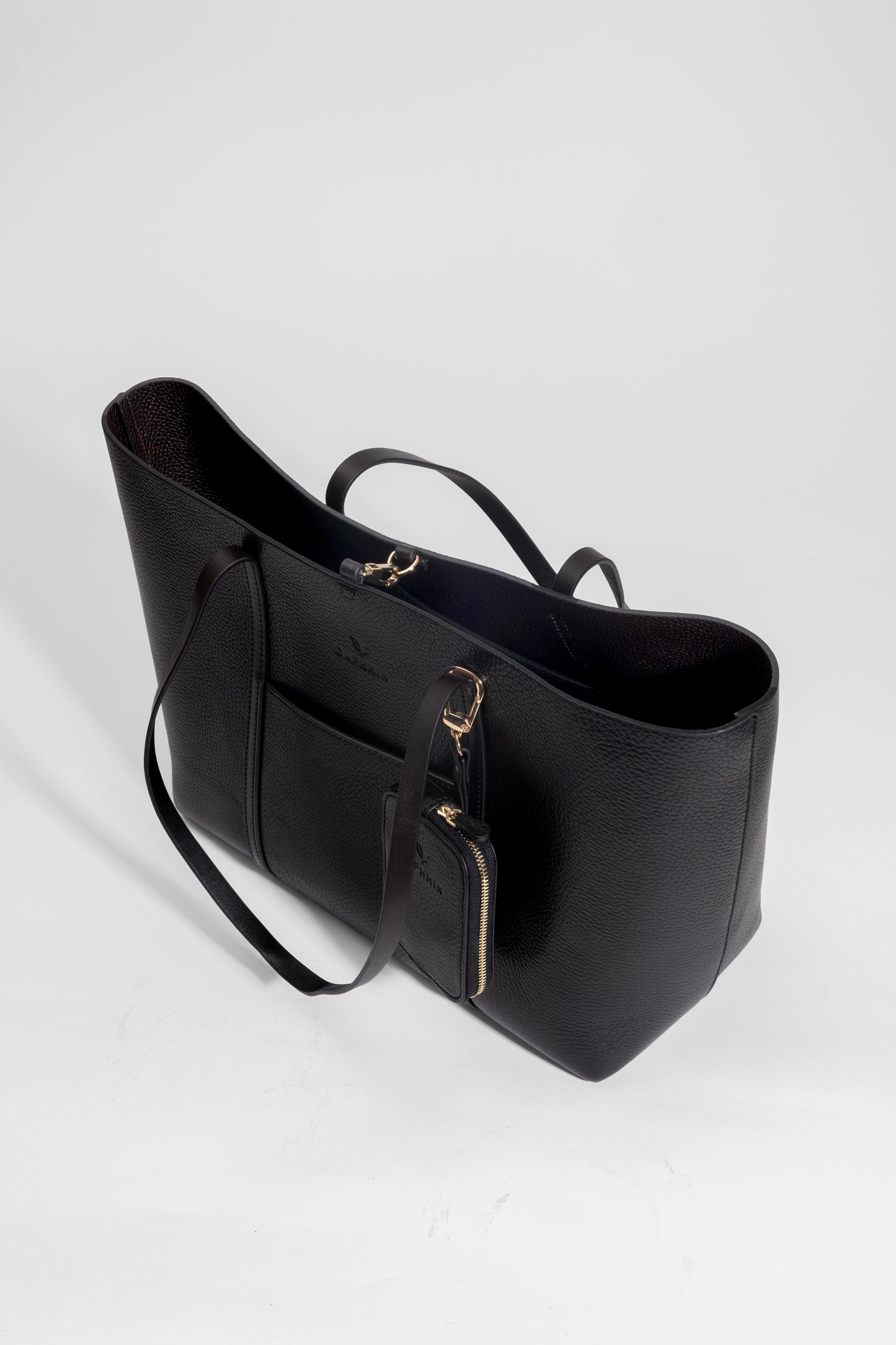 Duo Kadın Hakiki Deri Reversible Çift Taraflı Tote Çanta Kahverengi & Siyah