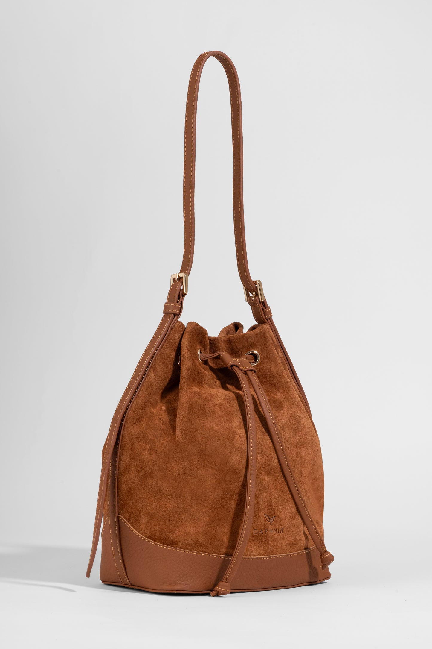 Sorella Suede Bucket – Taba Süet Kadın Omuz Çantası