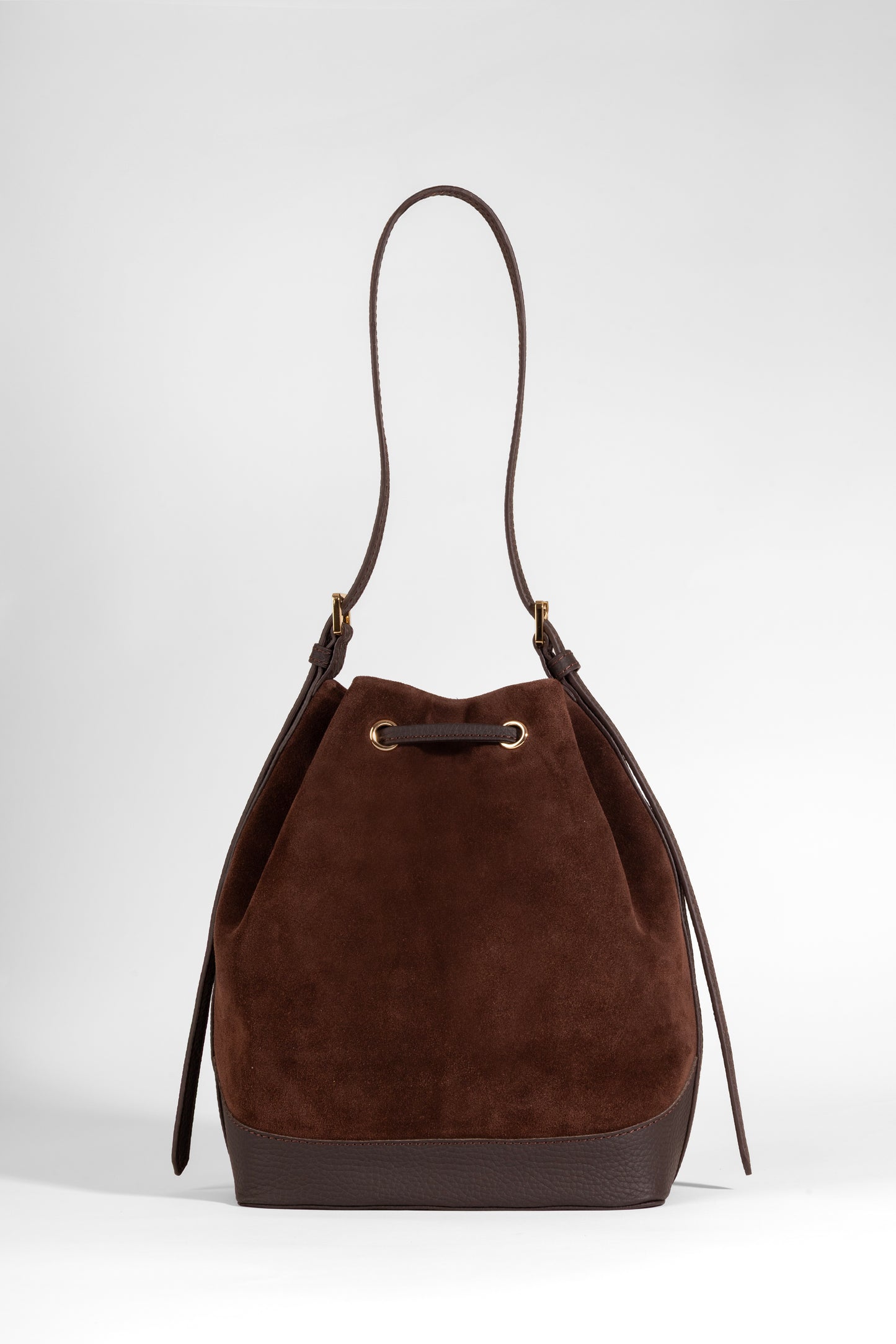 Sorella Suede Bucket – Kahverengi Süet Kadın Omuz Çantası