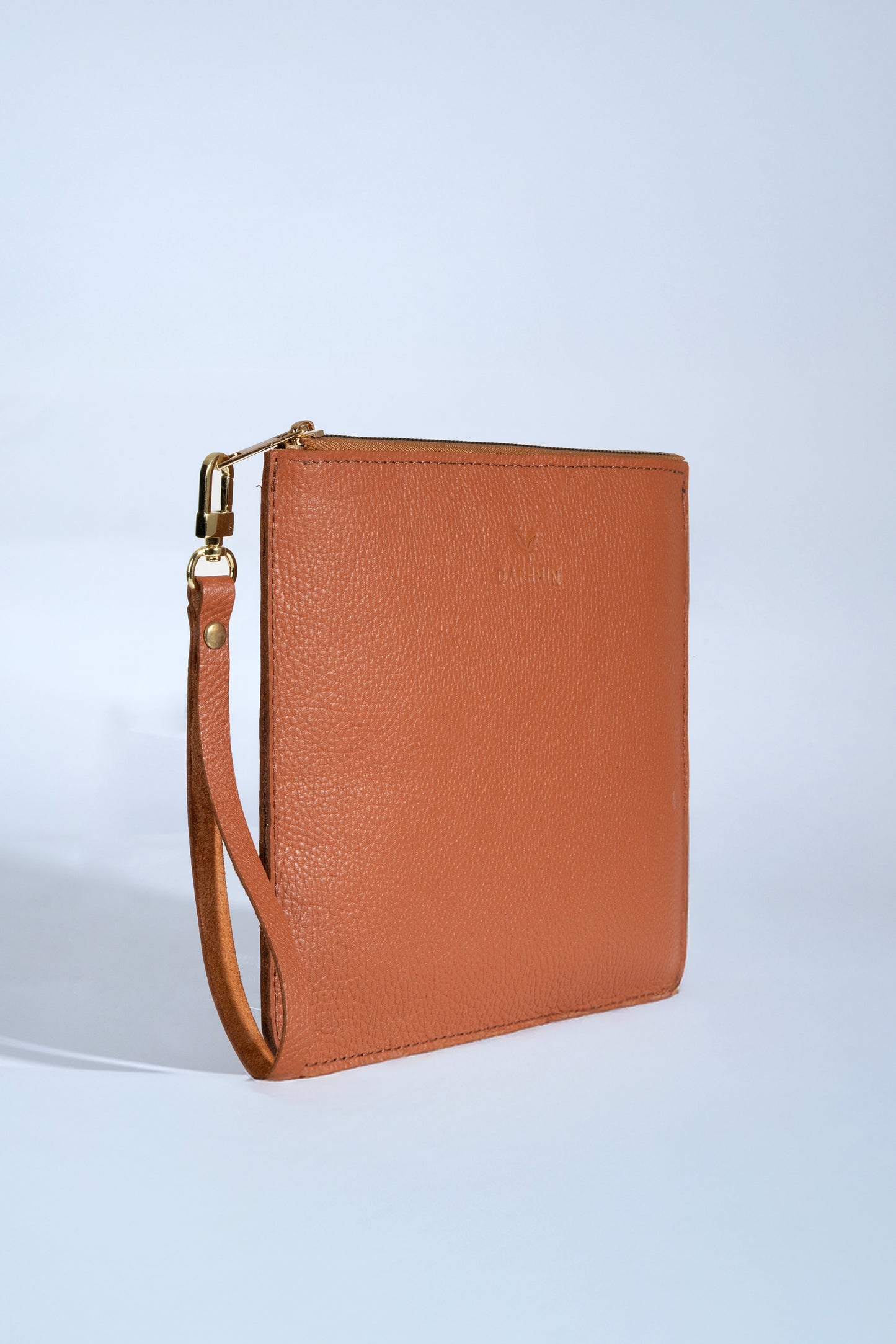 Nia Hakiki Deri Clutch Çanta - Taba