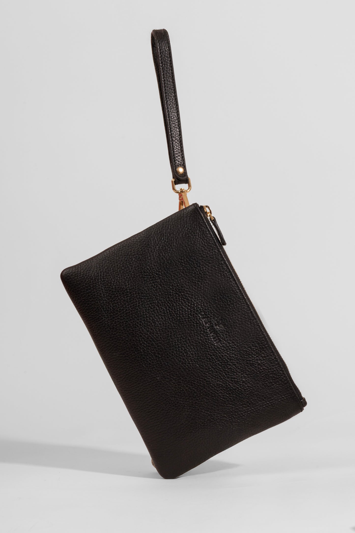 Carry Clutch - Kadın Hakiki Deri Omuz Askılı Siyah Portföy/Çapraz Çanta