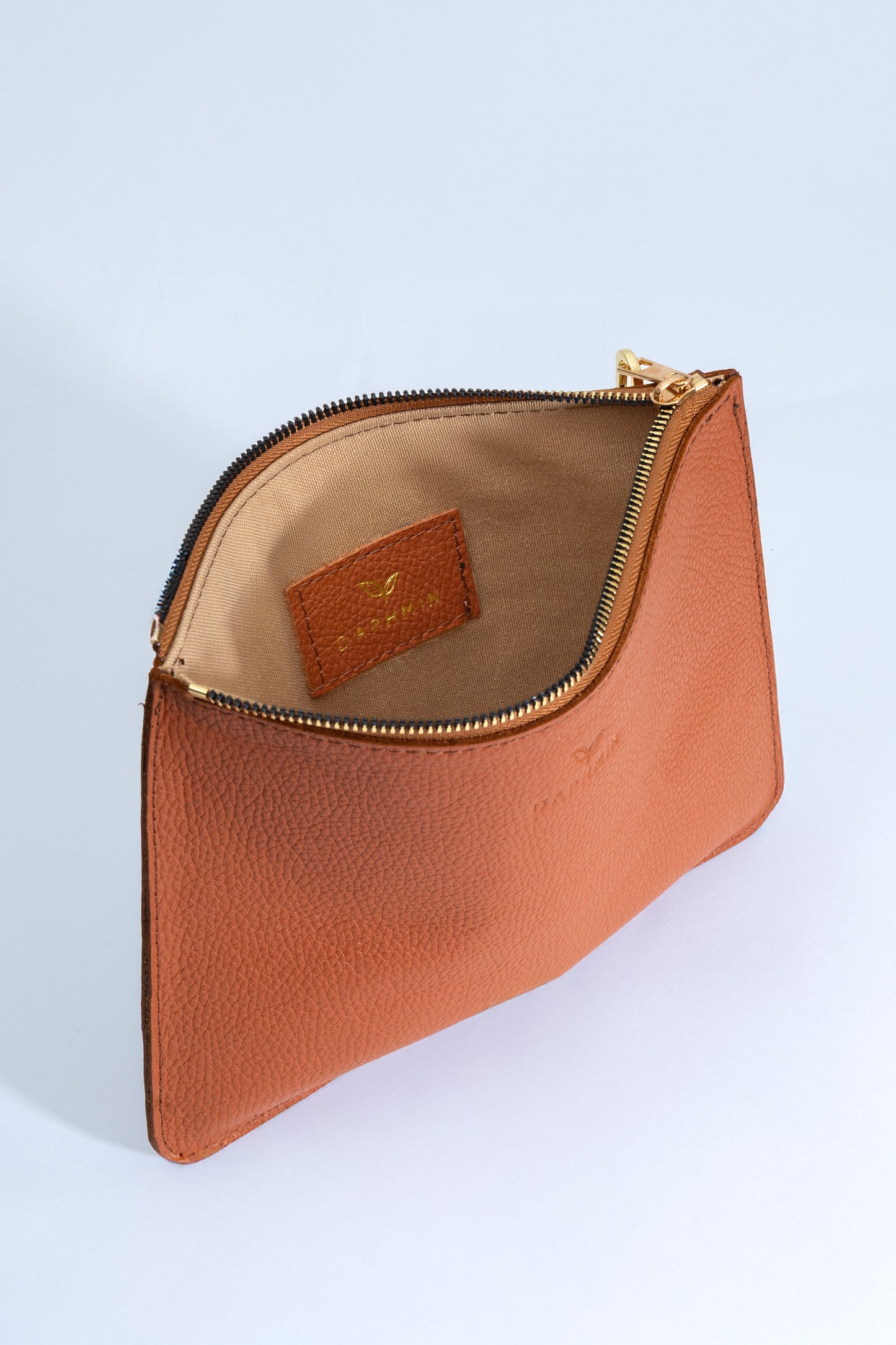 Nia Hakiki Deri Clutch Çanta - Taba