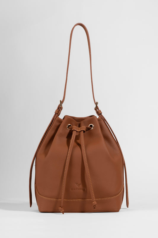 Sorella Bucket – Taba Hakiki Deri Bucket Omuz Çantası