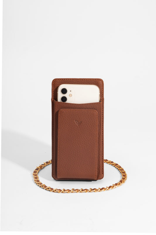 Laurel - Kadın Taba Hakiki Deri Telefon Çantası ve Cüzdan