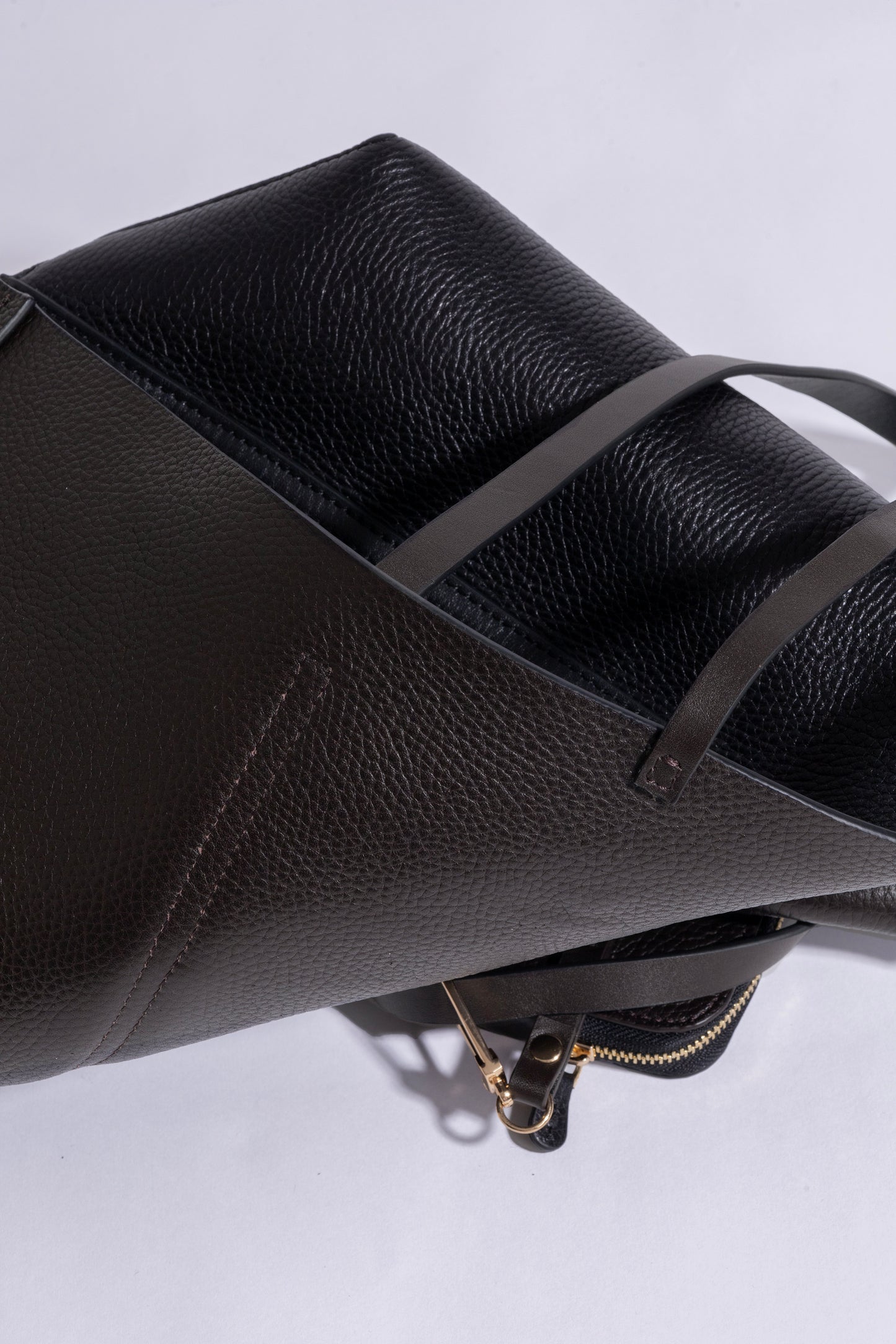 Duo Kadın Hakiki Deri Reversible Çift Taraflı Tote Çanta