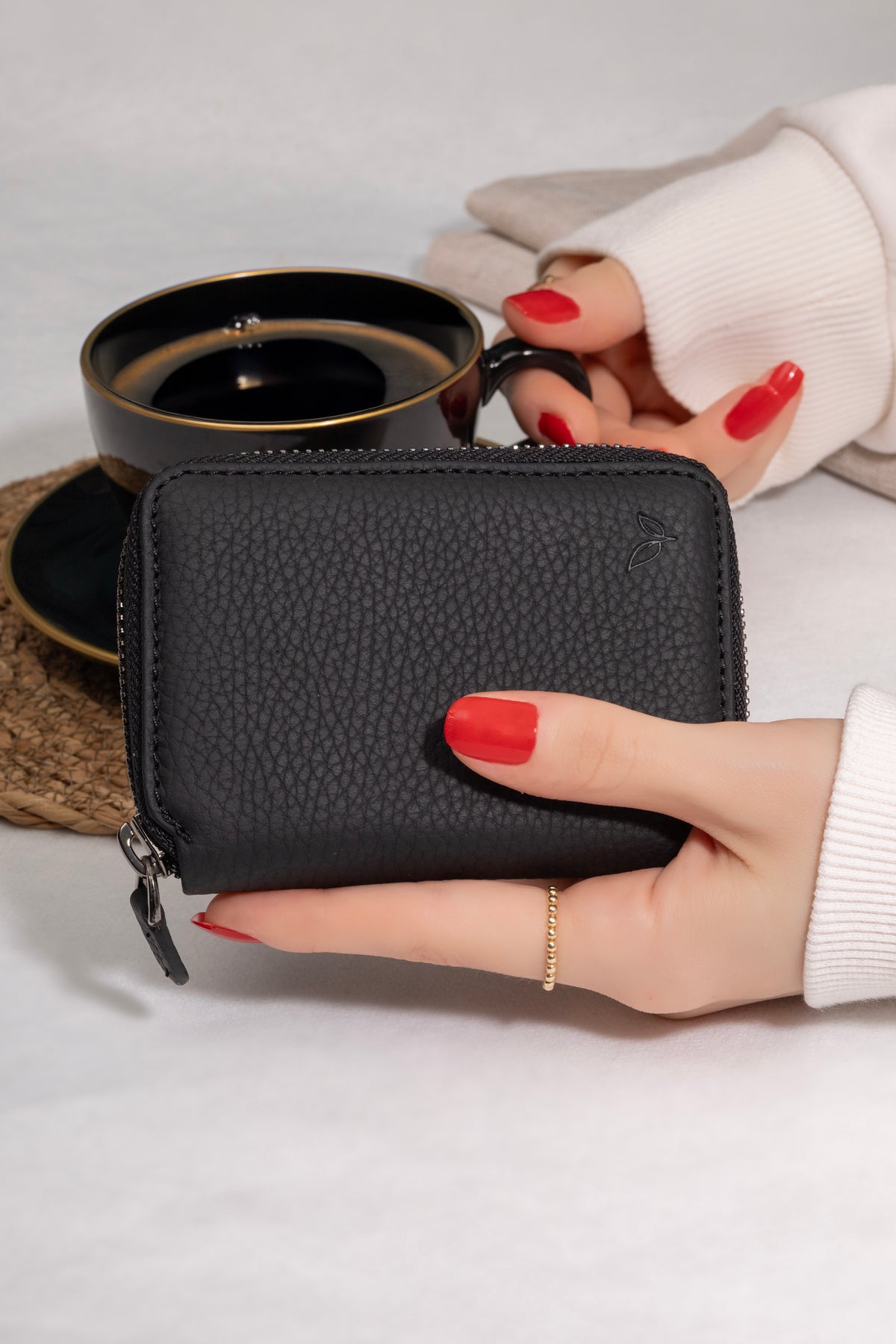 Zeas Zipped Wallet – Black, image 6