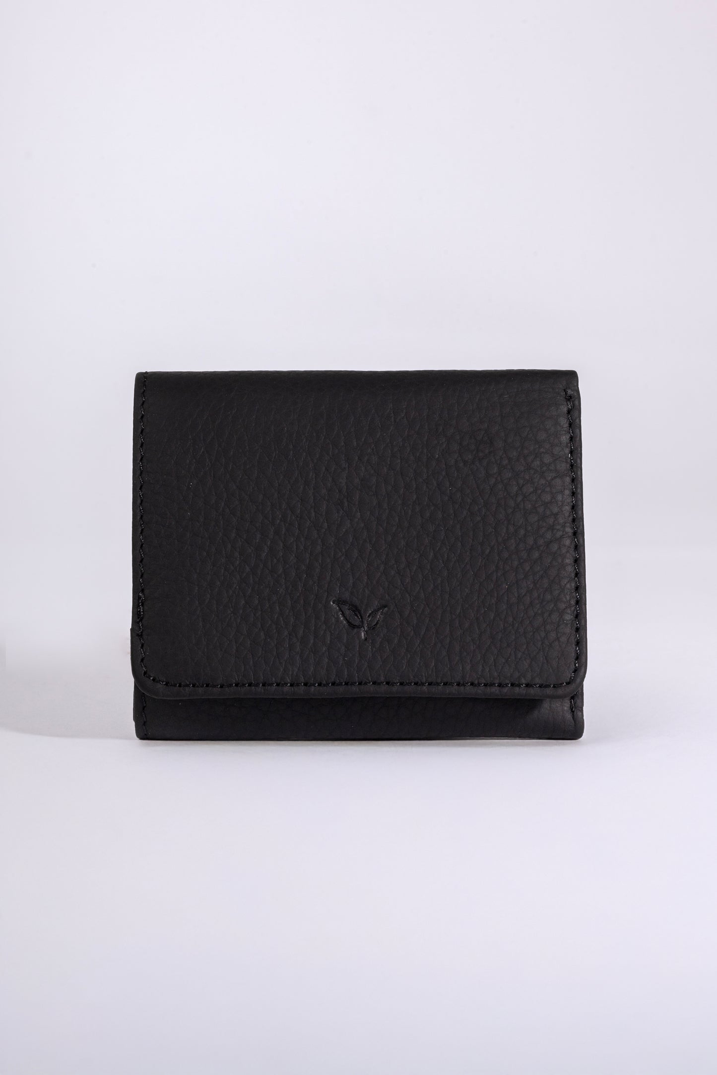 Magnus - Unisex Siyah Trifold Hakiki Deri Cüzdan