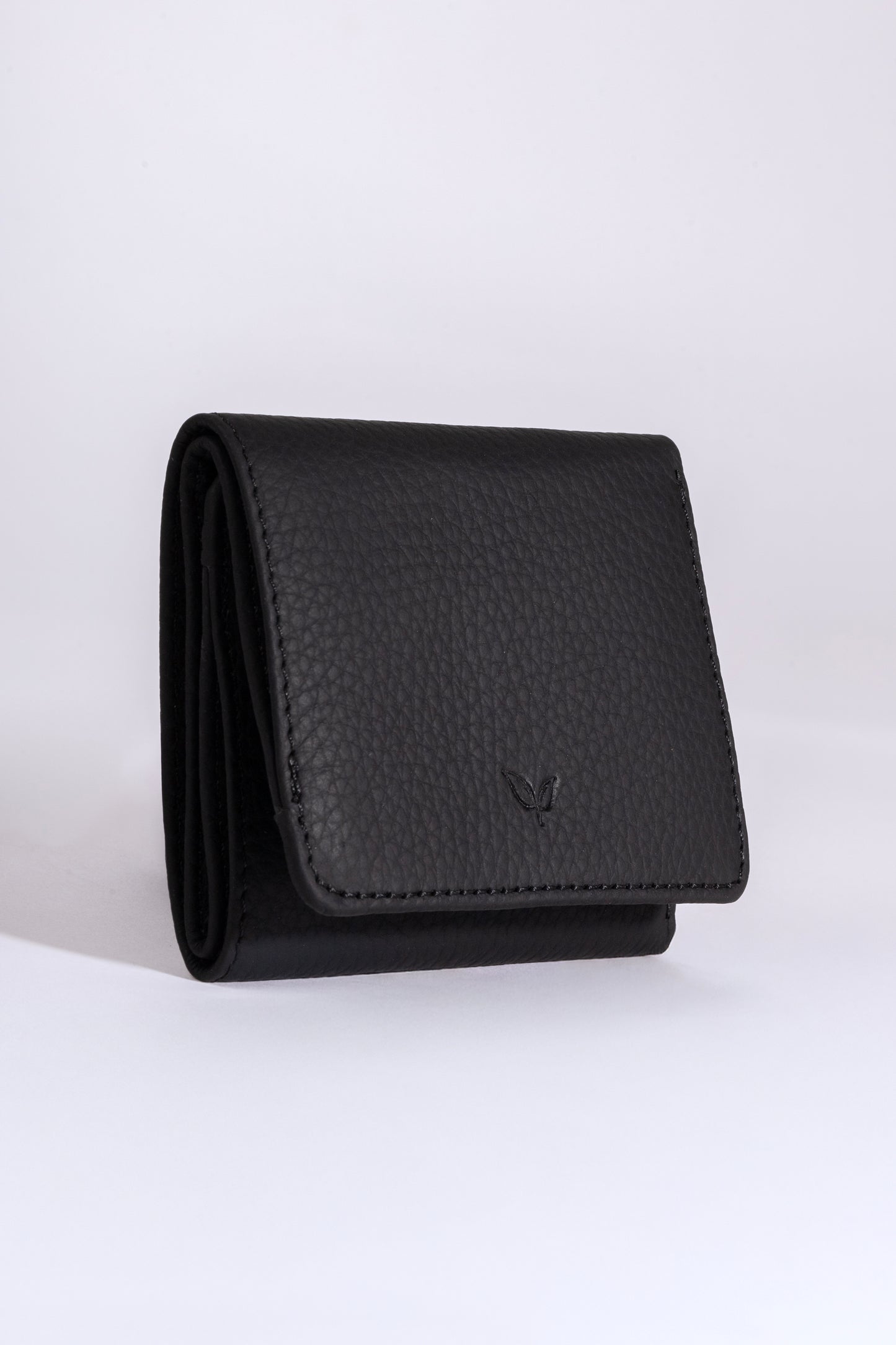 Magnus - Unisex Siyah Trifold Hakiki Deri Cüzdan