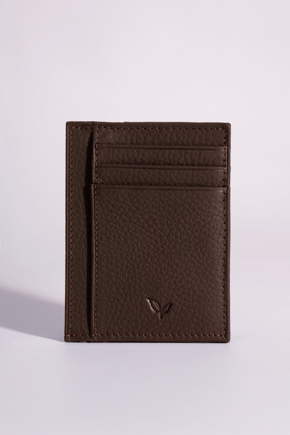 Folium Card Holder Brown