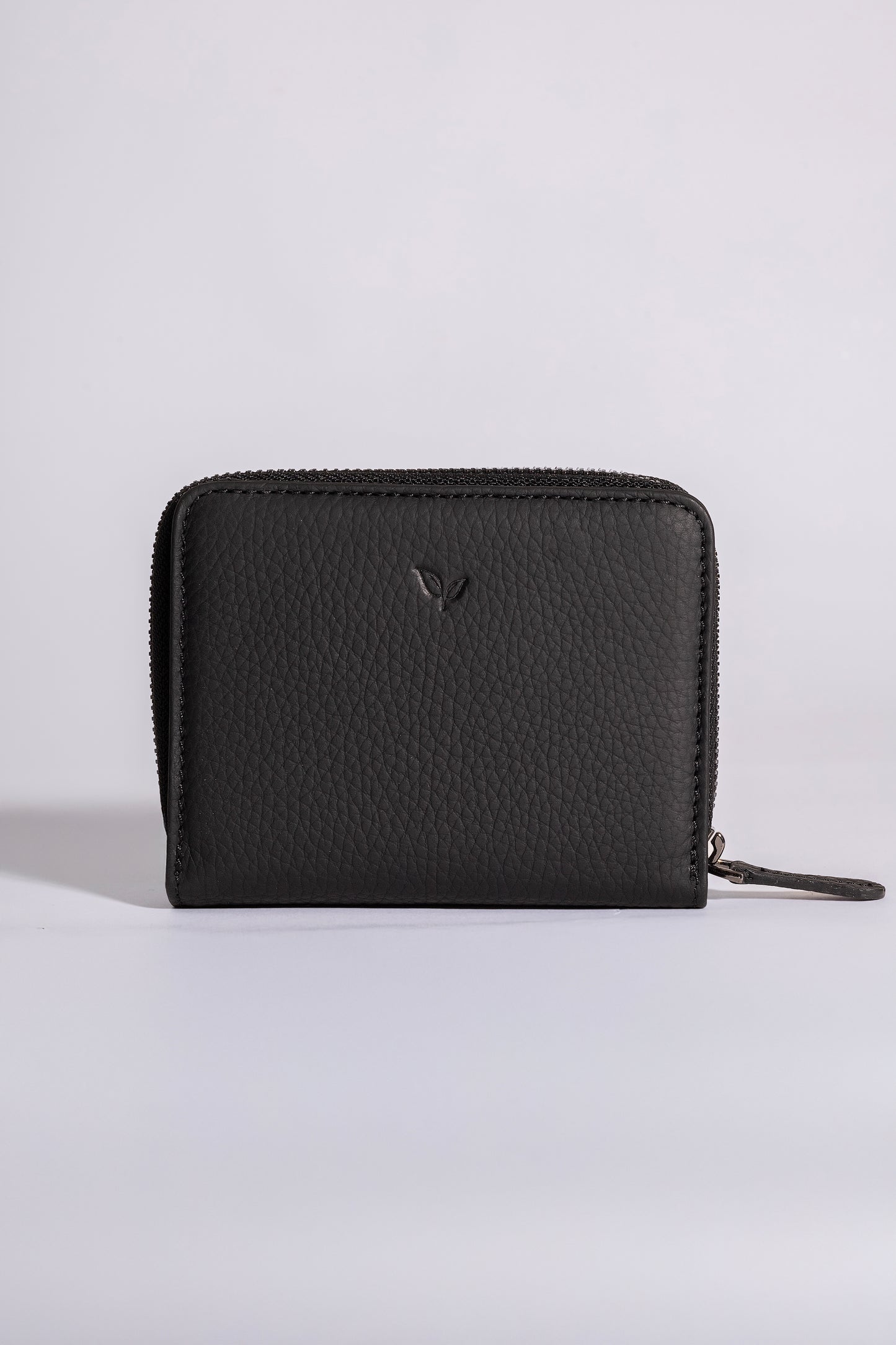 Vera - Kadın Siyah Zip Around Hakiki Deri Cüzdan