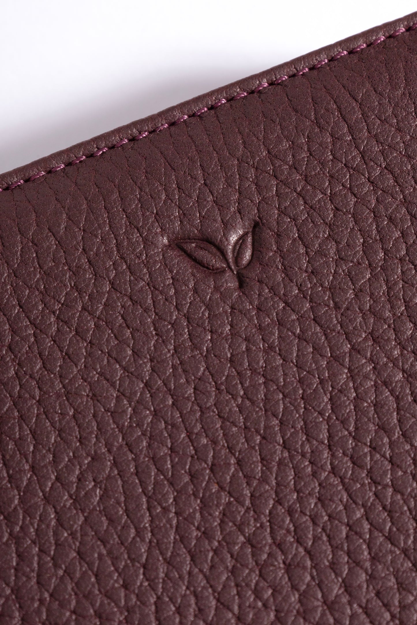 Vera - Kadın Bordo Zip Around Hakiki Deri Cüzdan