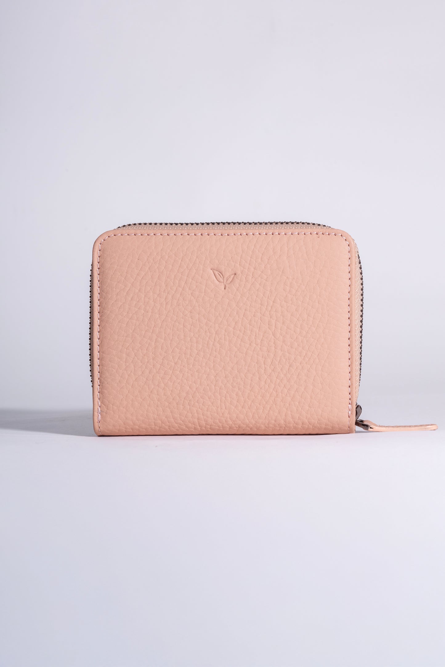 Vera - Kadın Pudra Zip Around Hakiki Deri Cüzdan