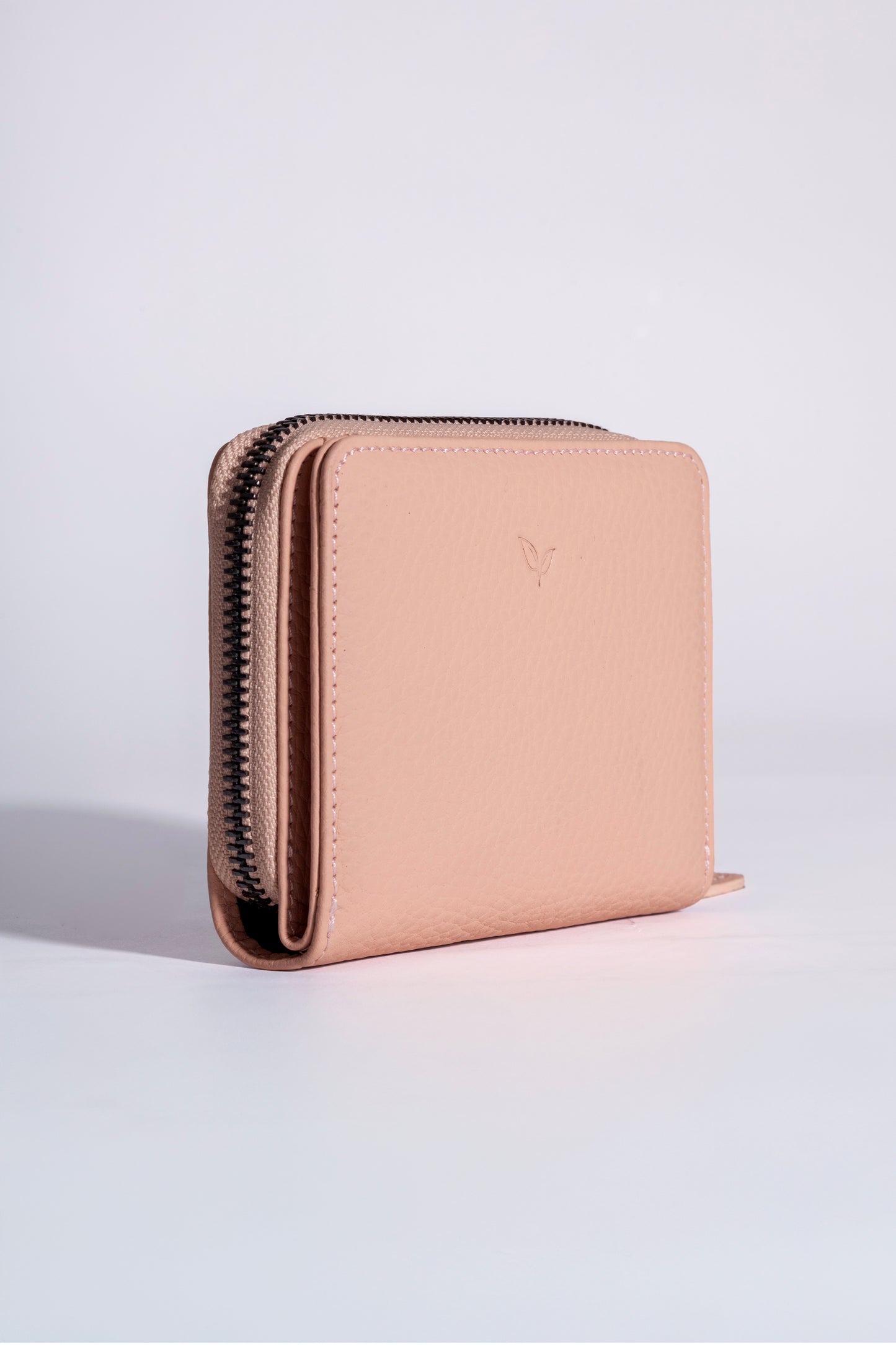 Vera - Kadın Pudra Zip Around Hakiki Deri Cüzdan