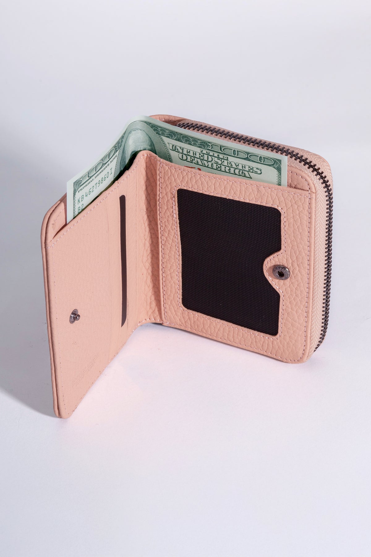 Vera Zipped Wallet – Powder Pink, image 5
