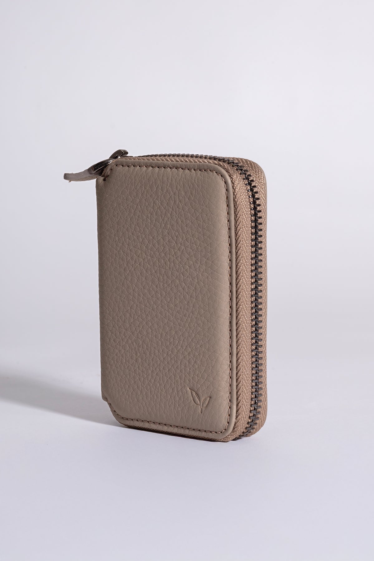 Zeas Zipped Wallet – Taupe, image 3