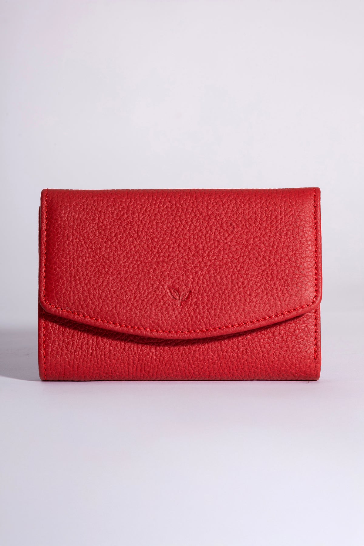 Perle Trifold Cüzdan Kırmızı