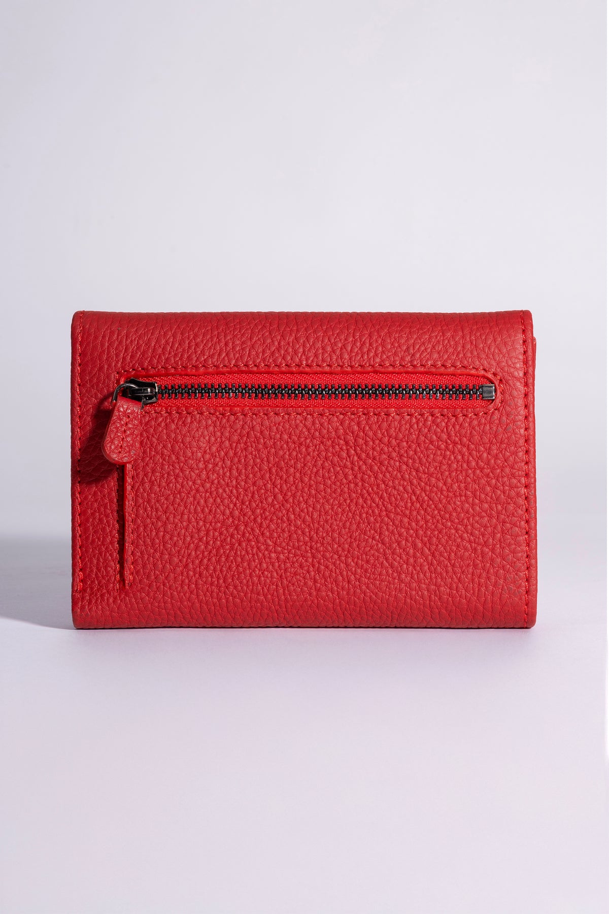 Perle Trifold Wallet – Red, image 4