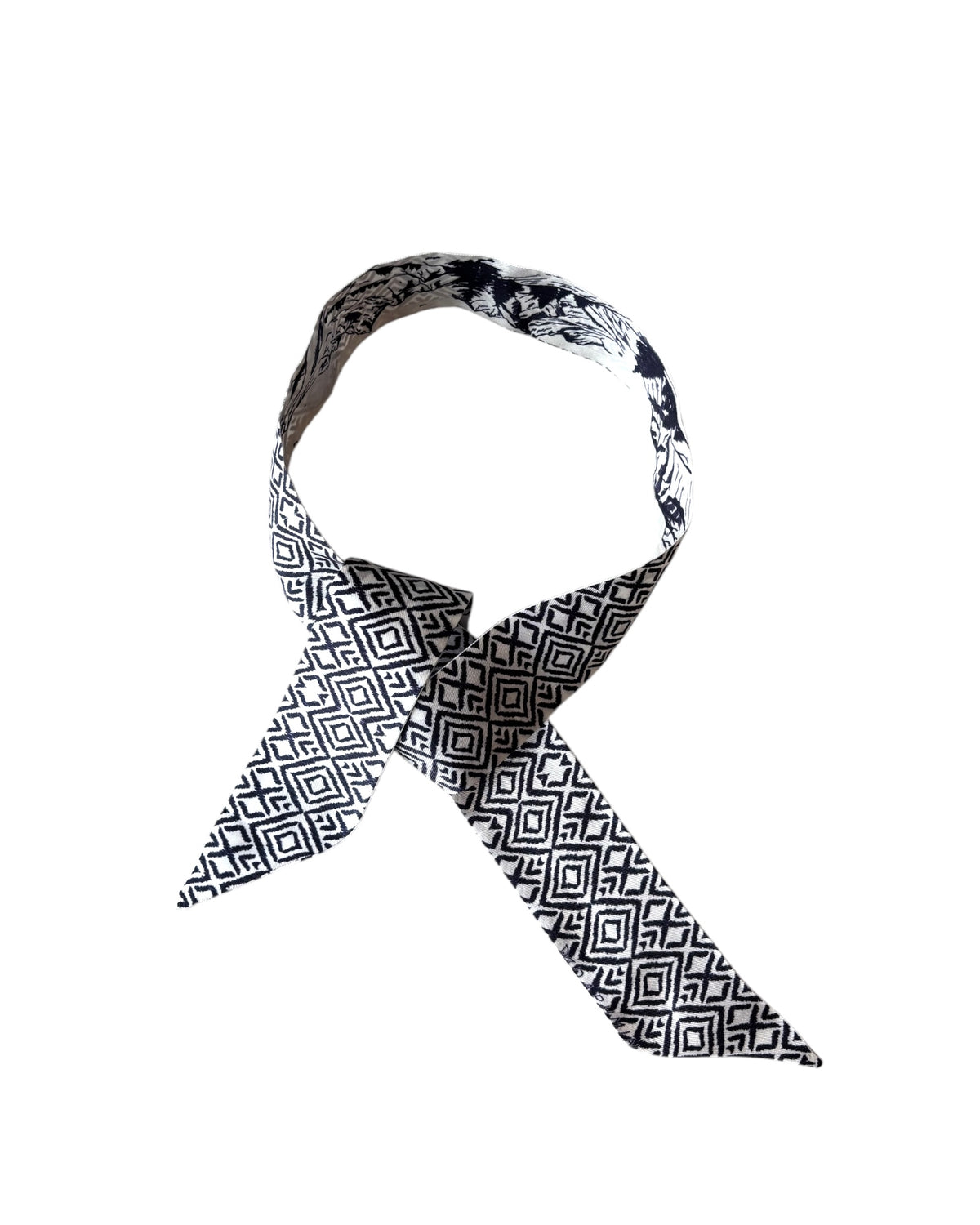 Montagne Double-Sided Slim Silk Scarf, image 9