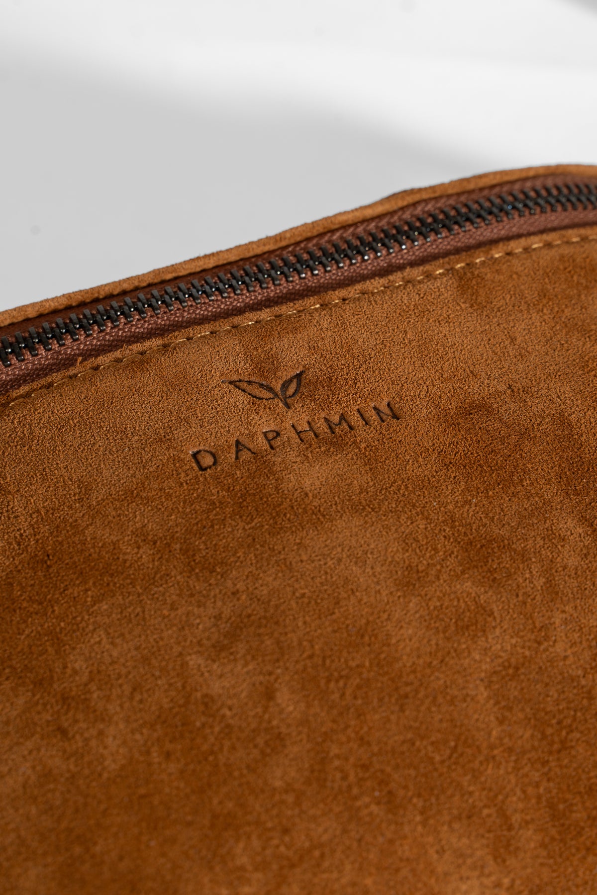 Suede Double-Strap Crossbody Bag – Tan, image 8