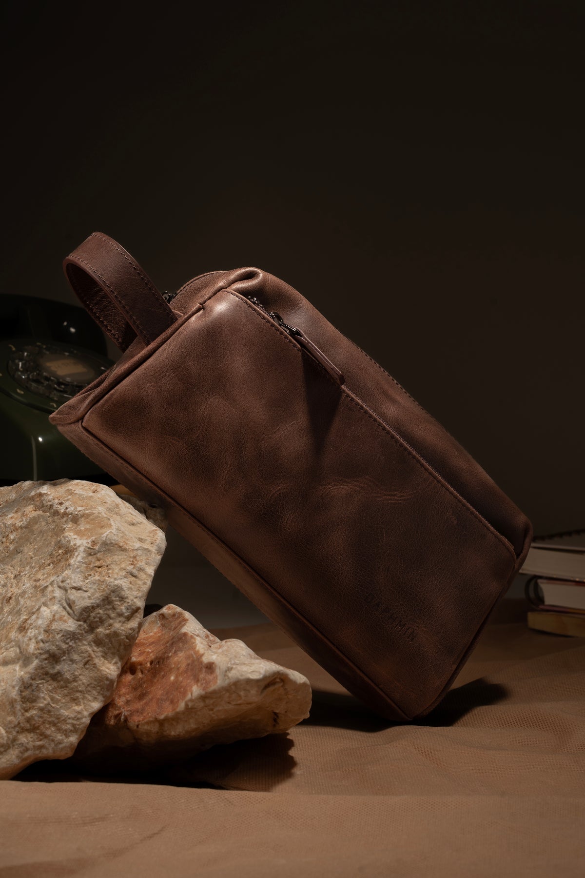 Hakiki Deri El Çantası & Dopp Kit, görsel 2
