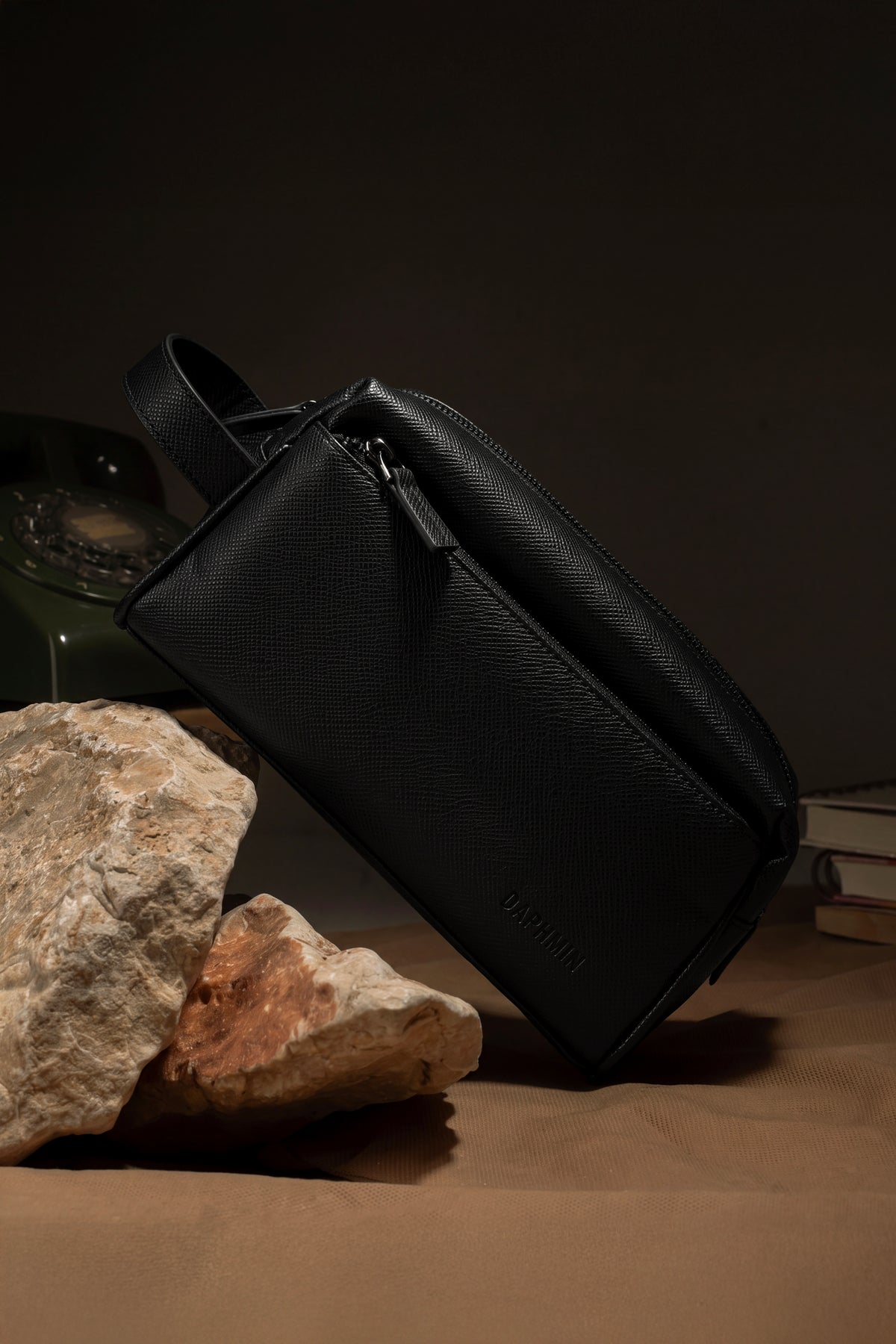 Hakiki Deri El Çantası & Dopp Kit, görsel 7