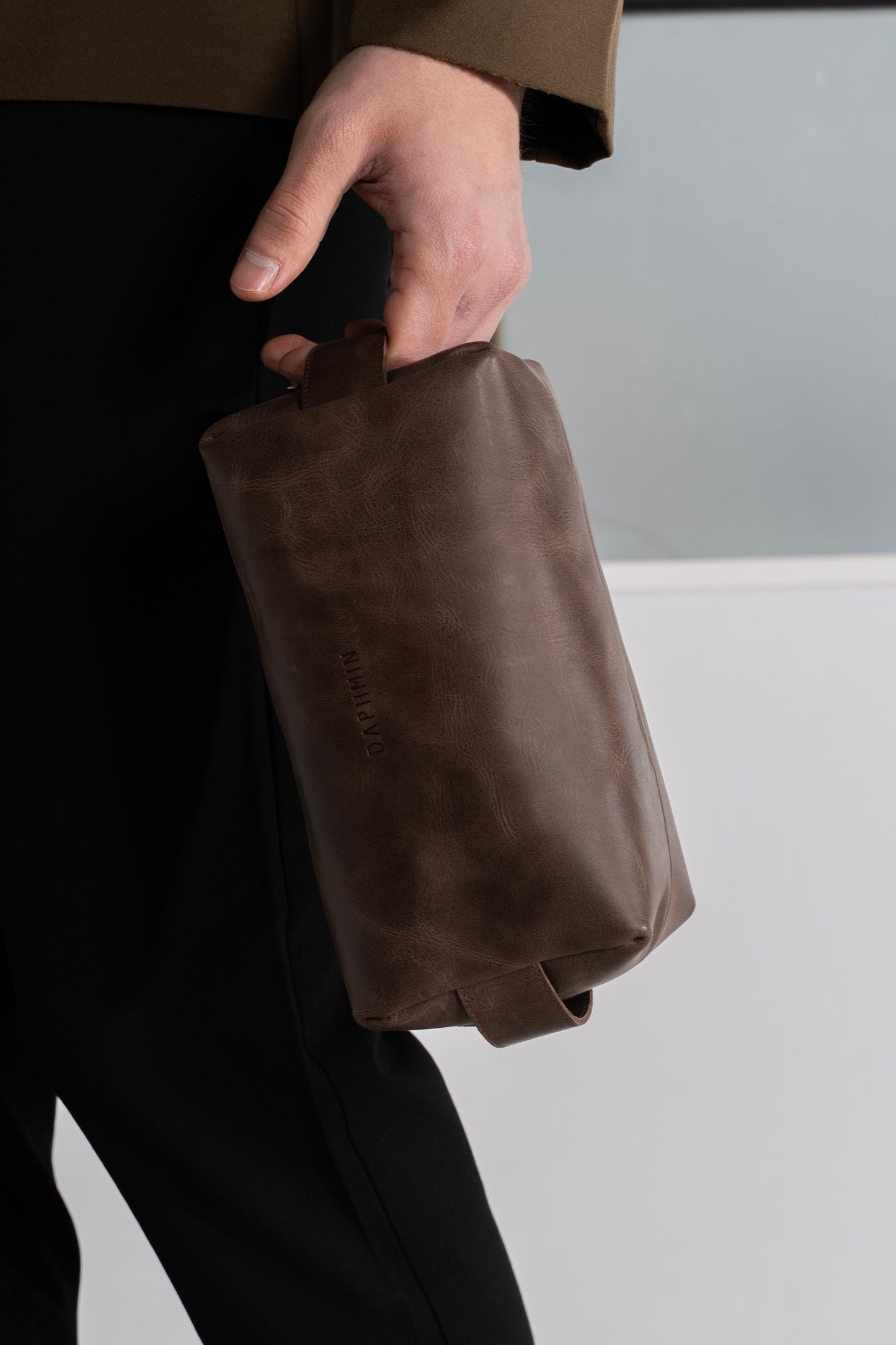 Dopp Kit Seyahat ve Kişisel Bakım Çantası - Kahverengi