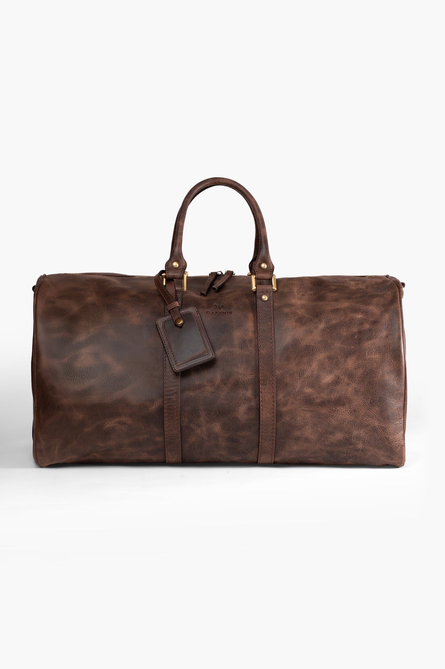 Daphmin Leather Weekender – Kahverengi Hakiki Deri Seyahat Çantası