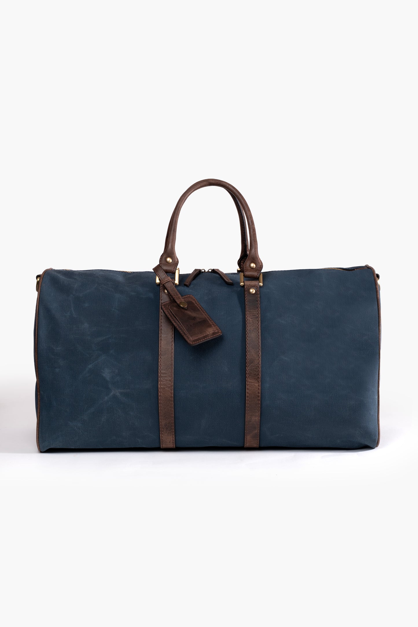 Daphmin Canvas Weekender – Mavi Kanvas/Deri Garnili Seyahat Çantası