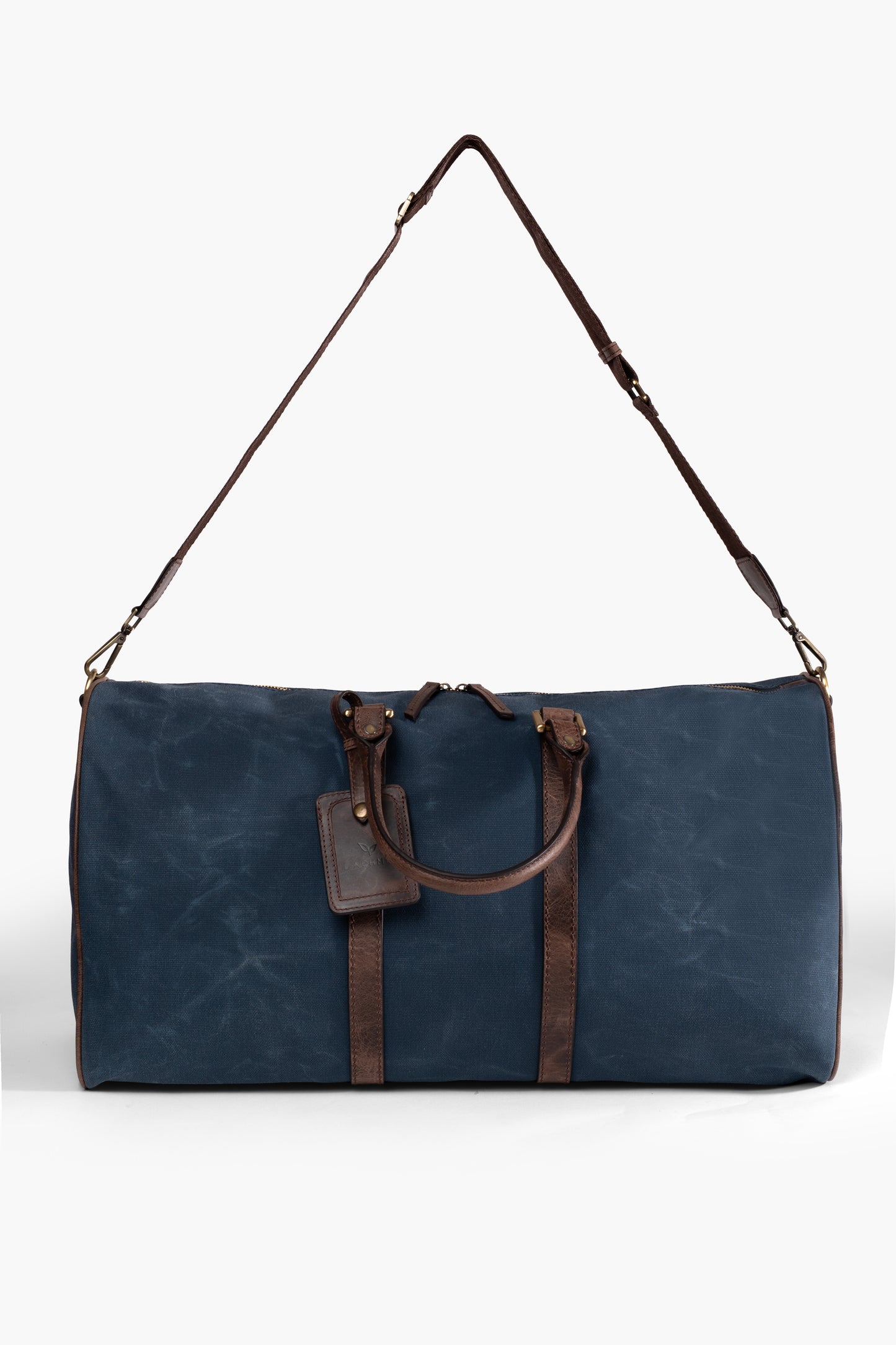 Daphmin Canvas Weekender – Mavi Kanvas/Deri Garnili Seyahat Çantası