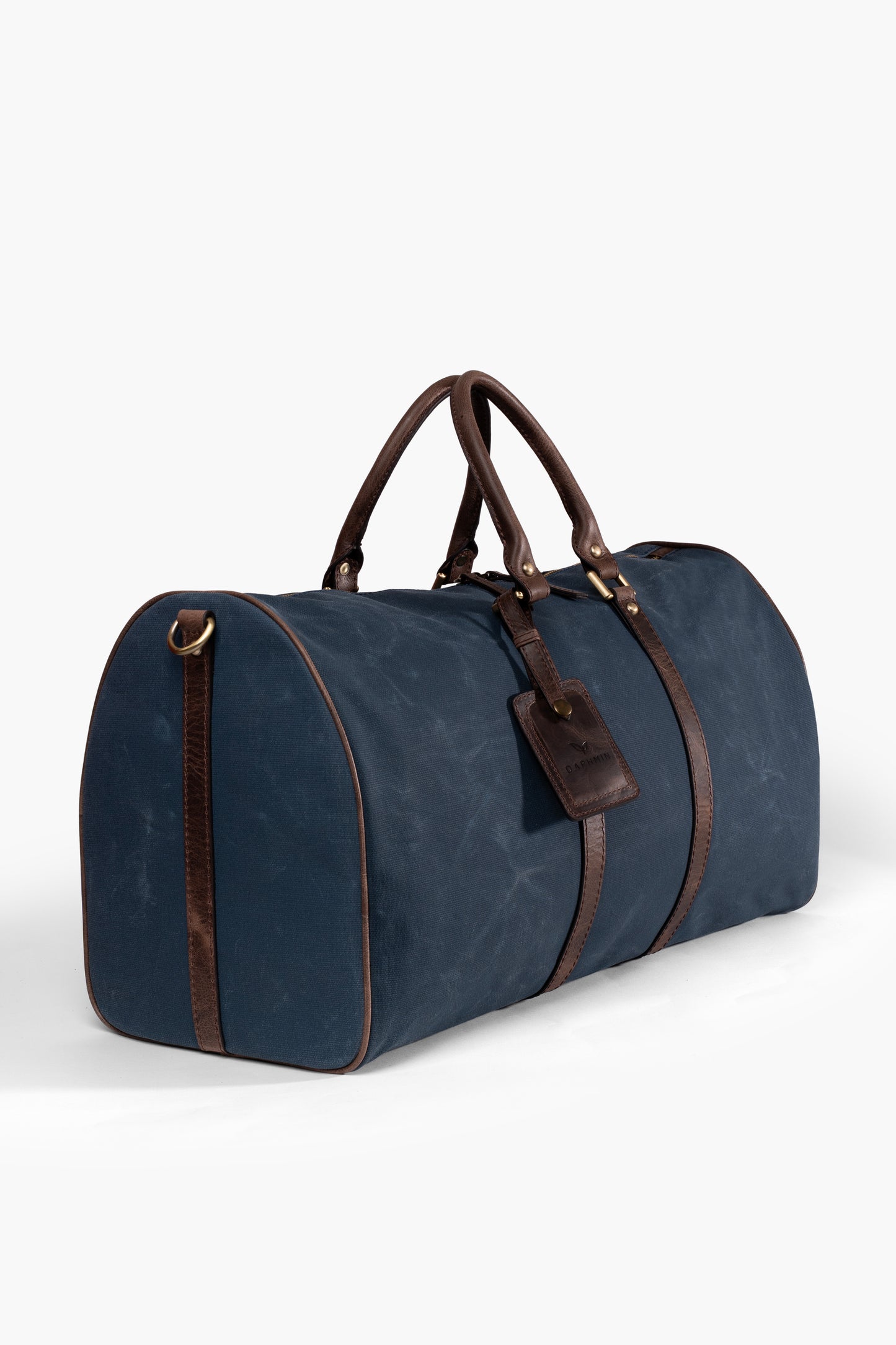 Daphmin Canvas Weekender – Mavi Kanvas/Deri Garnili Seyahat Çantası