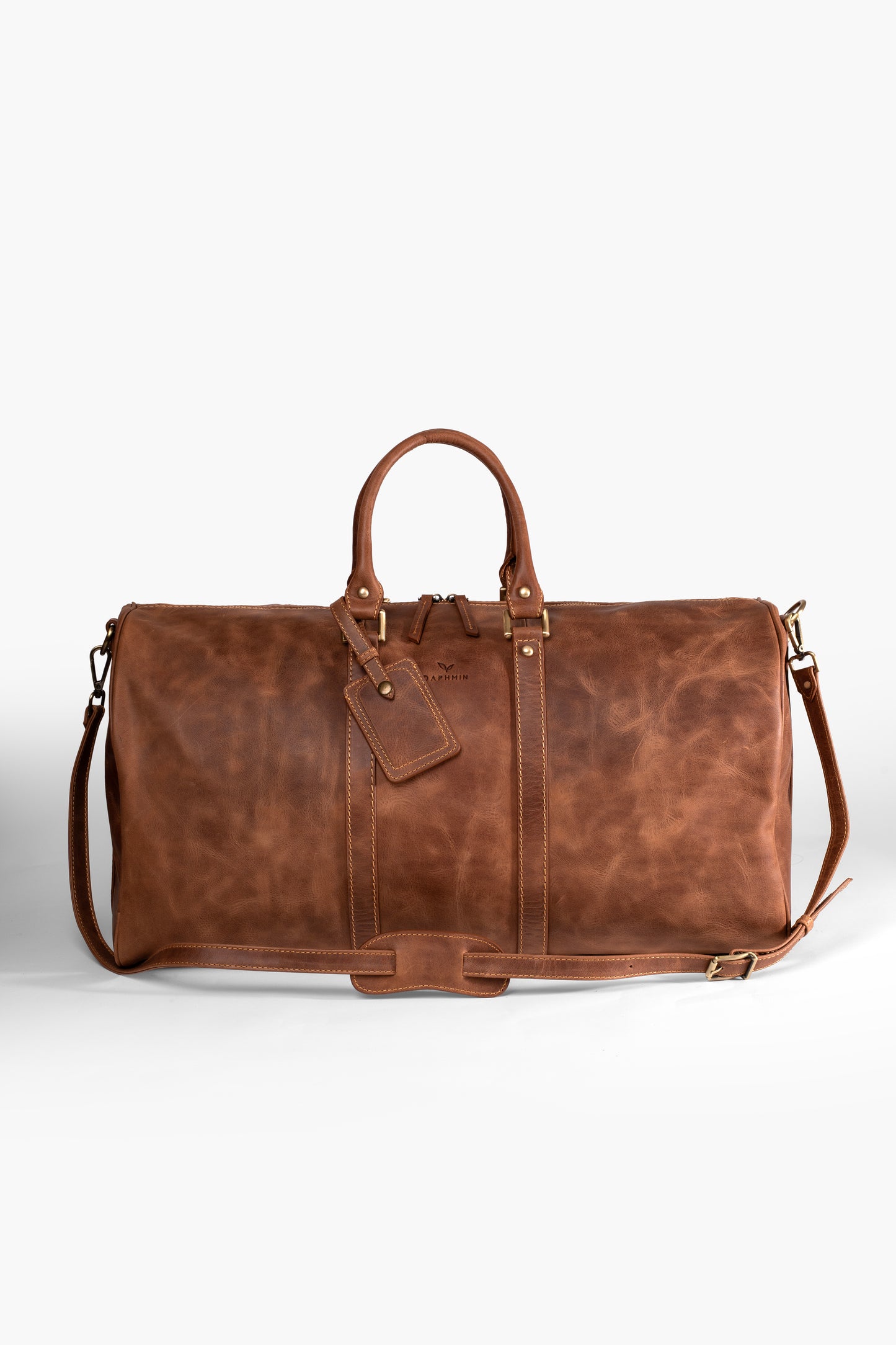 Daphmin Leather Weekender – Taba Hakiki Deri Seyahat Çantası