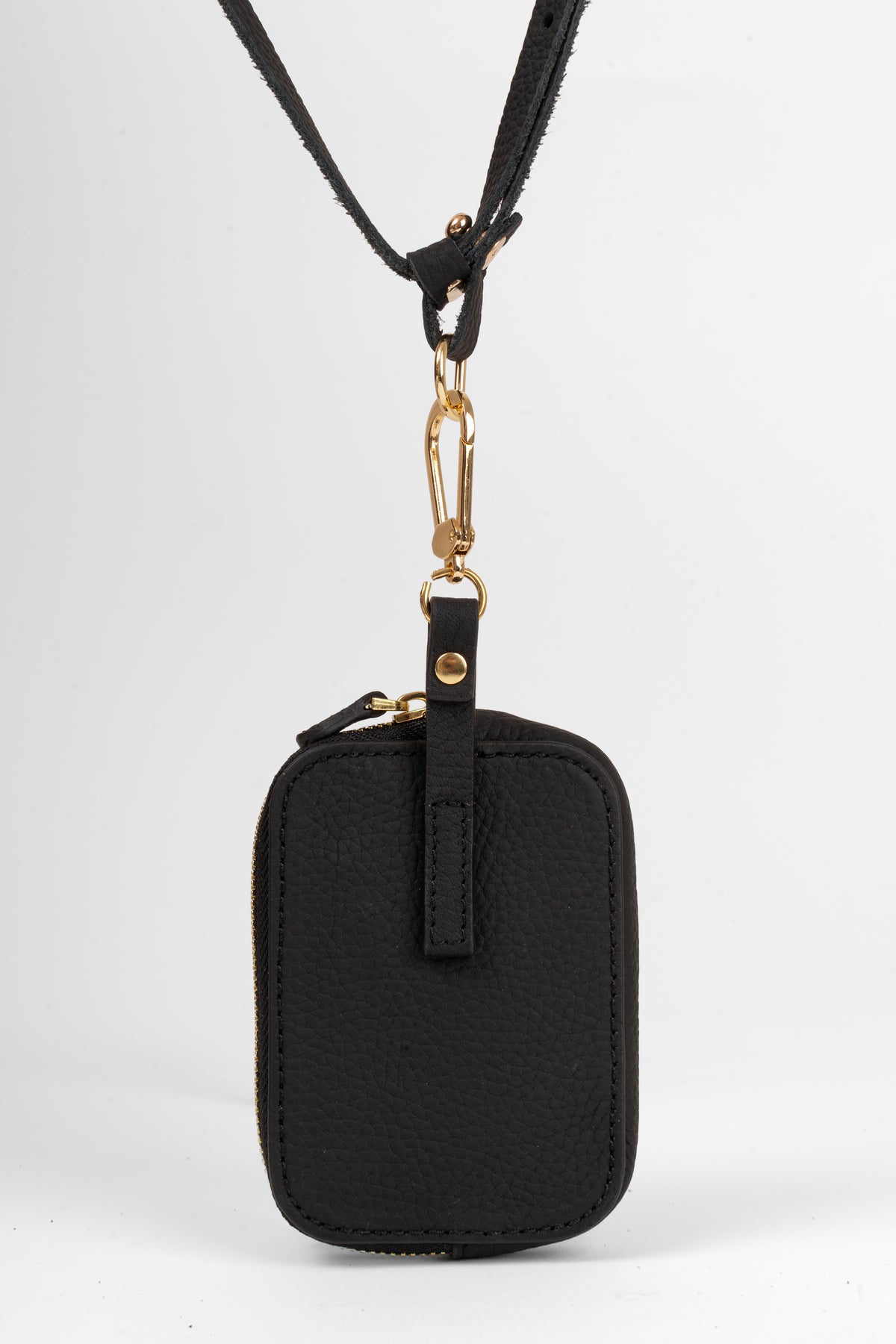 Mini Wallet with Shoulder Strap – Black, image 5