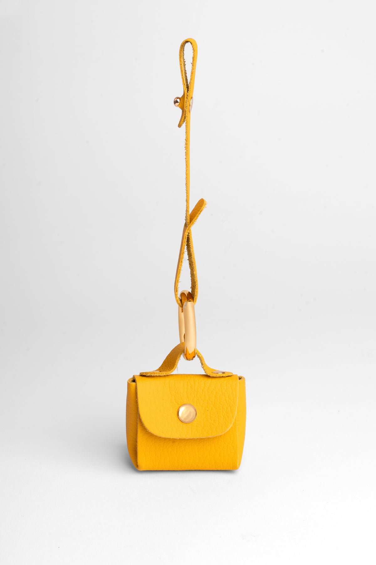 AirPods-Compatible Leather Case – Yellow, image 4