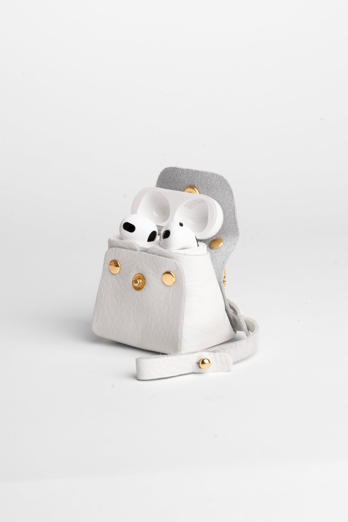 Deri AirPods Kılıfı - Beyaz