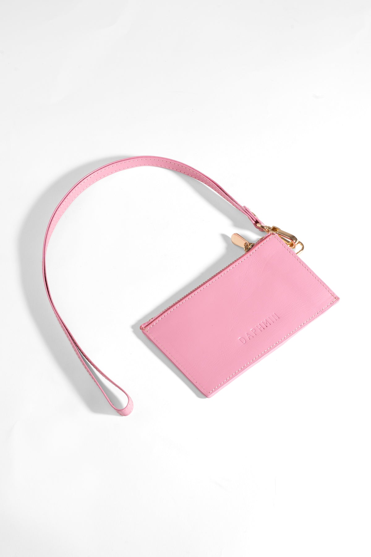 Mira Card Holder with Strap – Pink