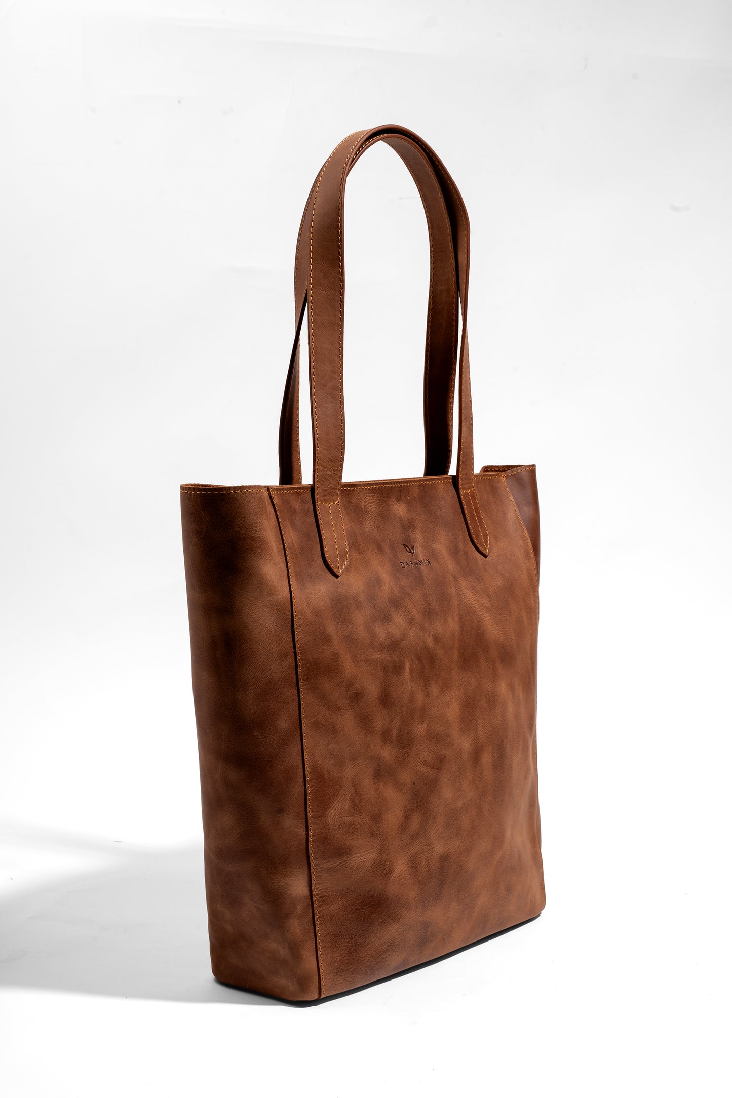 Daphne Everyday Large Tote - Taba Hakiki Deri Omuz Çantası