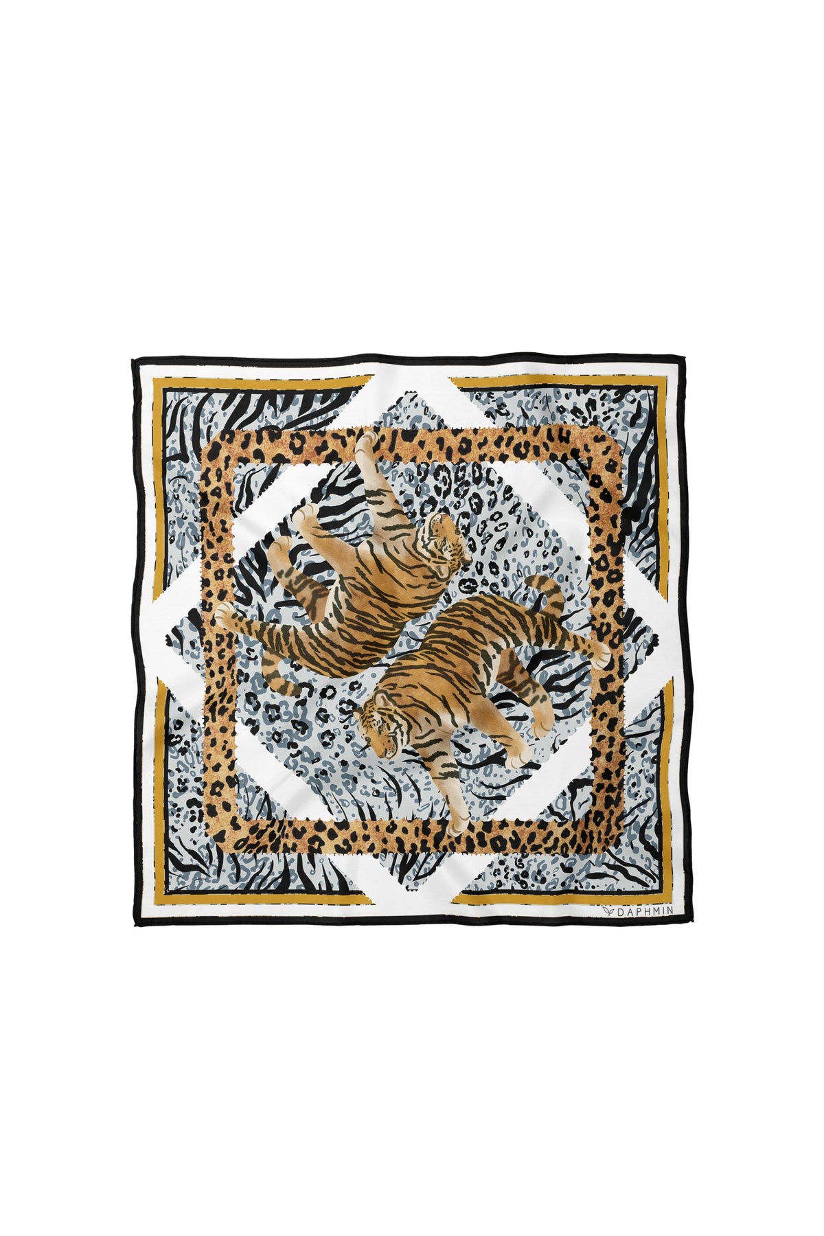Savanna Patterned Silk Scarf