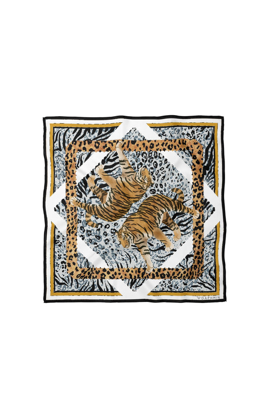 Savanna Desenli İpek Fular