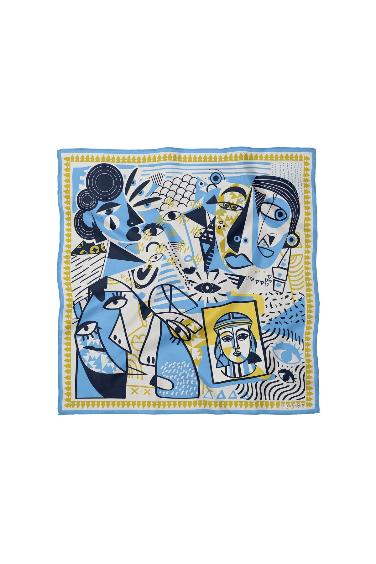 Contour Patterned Silk Scarf