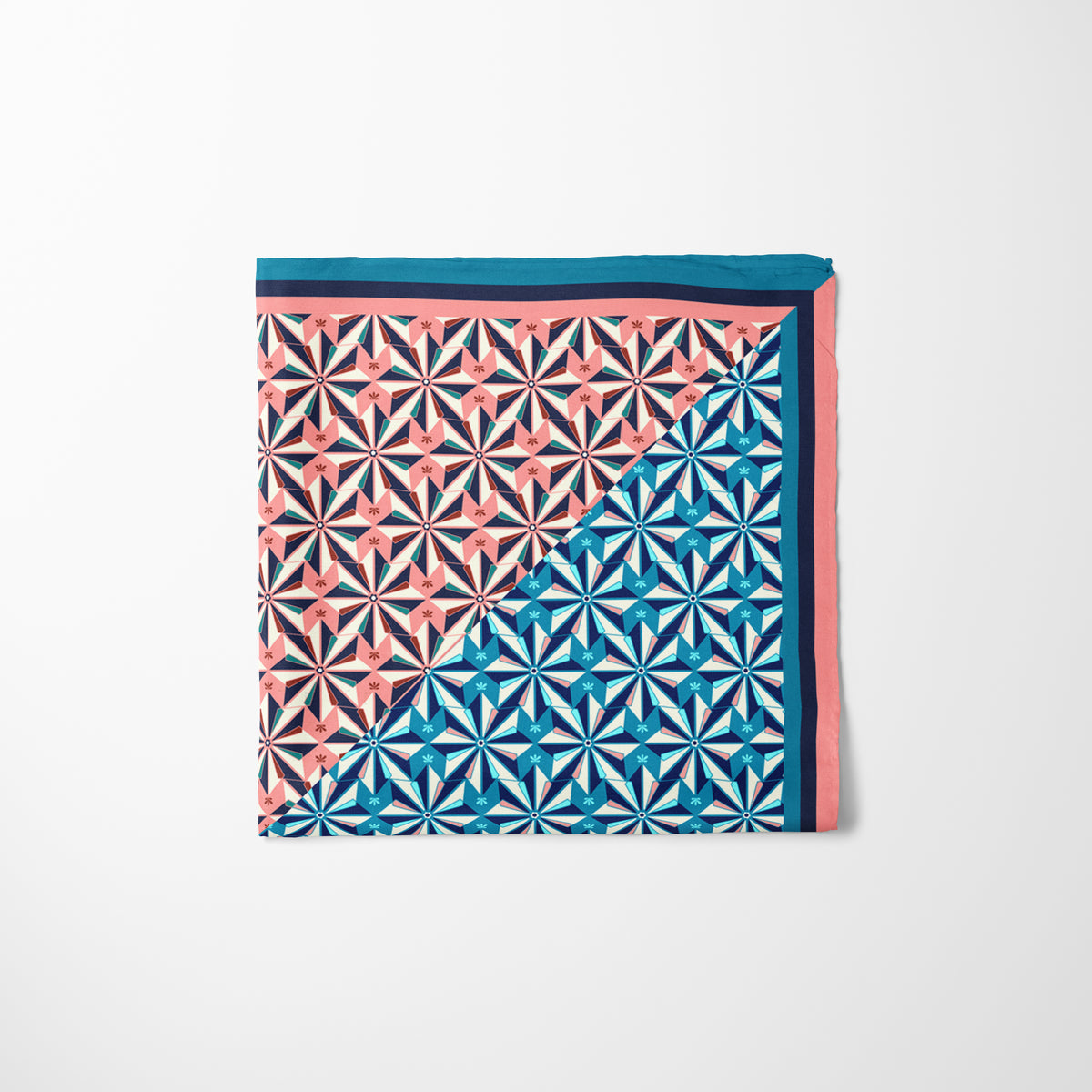 Laya Patterned Silk Scarf, image 7