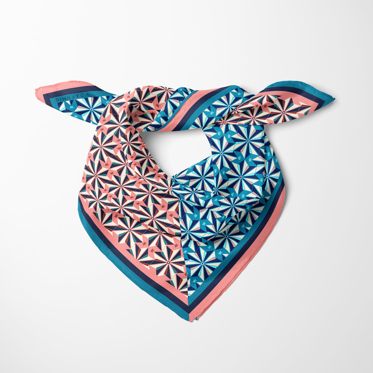 Laya Patterned Silk Scarf, image 2