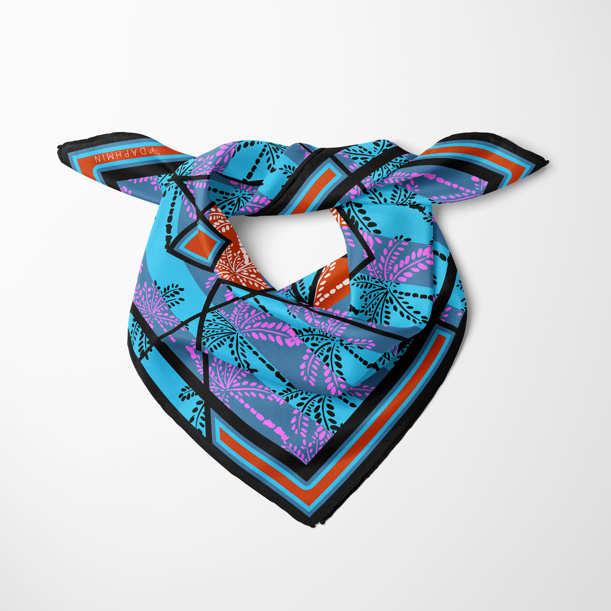 Palma Patterned Silk Scarf, image 4